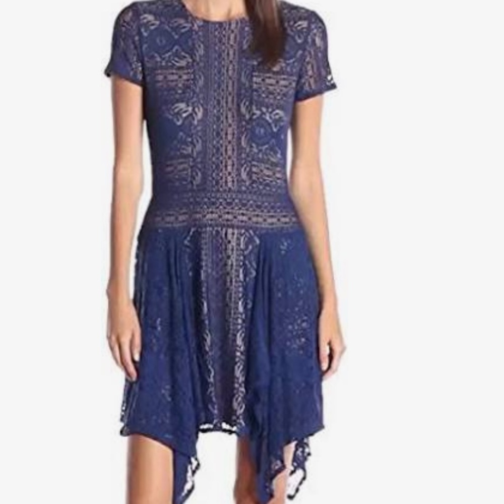 BCBG MaxAzria BOHO dress LiGHT BLUE